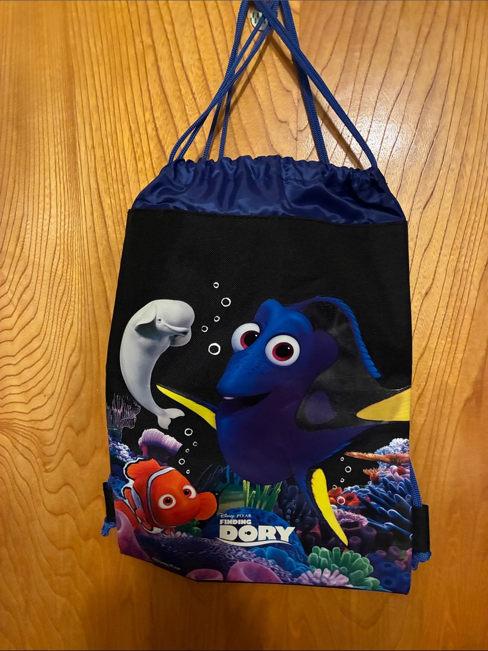 Finding Dory Kids Drawstring Bag - Navy Blue-NWOT’s